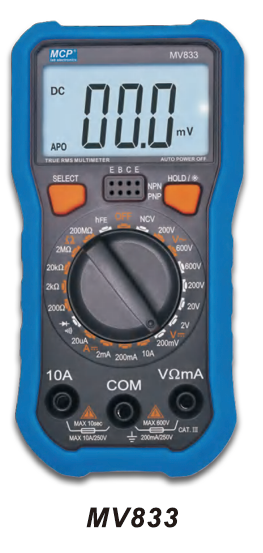 MV833 PORTABLE DIGITAL MULTIMETER