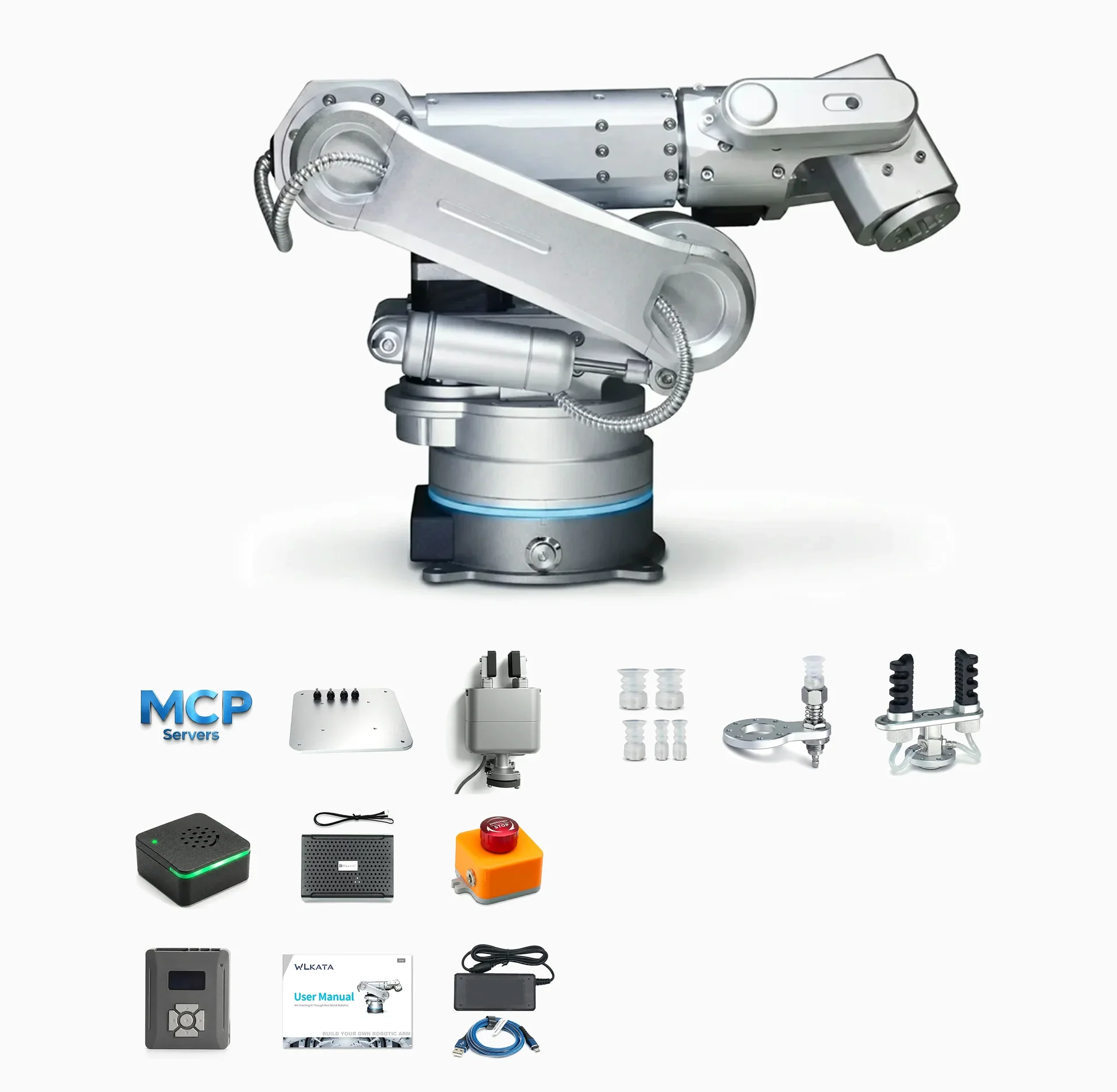 WLKATA Haro380 Core Kit – 6‑Axis Industrial Grade, PLC ROS2 MATLAB Voice Control