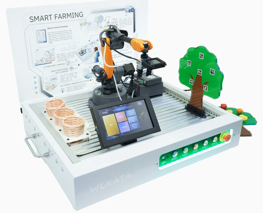 WLKATA Mirobot Fruit Picking Cell - AI Vision Touch Screen - CTE Training Solution