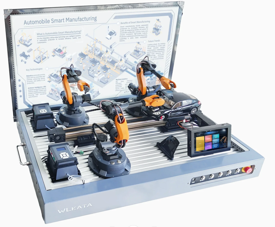 WLKATA Mirobot Automobile Assembly Cell – Touch Screen, CTE Training Solution