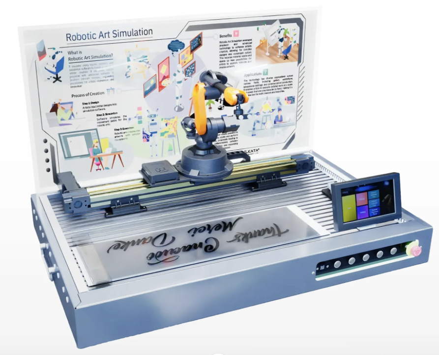 WLKATA Mirobot Calligraphy Simulation Cell – Touch Screen