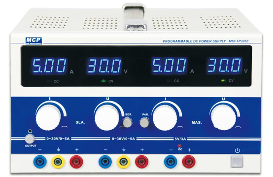 M50-TP305E TRIPLE-OUTPUTS PROGRAMMABLE DC POWER SUPPLY