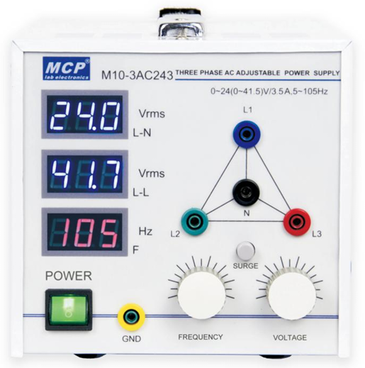 M10-3AC243 THREE PHASE AC ADJUSTABLE POWER SUPPLY