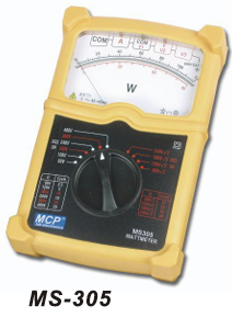 MS-305 Single and 3-phase wattmeter