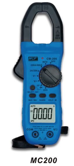 MC200 PORTABLE DIGITAL CURRENT CLAMP
