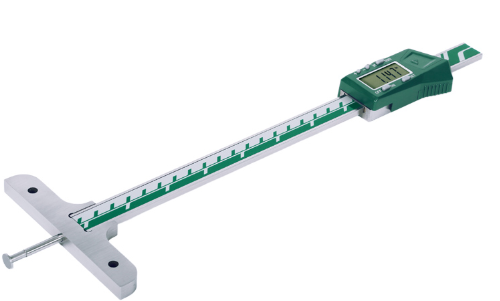 DIGITAL DEPTH GAGE WITH ROUND DEPTH BAR